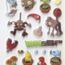CHA1009 Plants & Zombie Mini Puffy Sticker FREE SHIPPING
