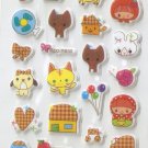 CHA1017 Riding Hood Girls & Pets Mini Puffy Sticker FREE SHIPPING