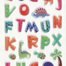 CHA1022 A-Z & Dinasour Mini Puffy Sticker FREE SHIPPING