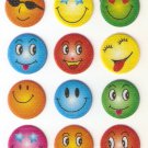 SO 051 Smiley Colour Mini Puffy Sticker FREE SHIPPING