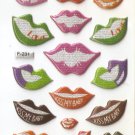 F231 Kisses Mini Puffy Sticker FREE SHIPPING