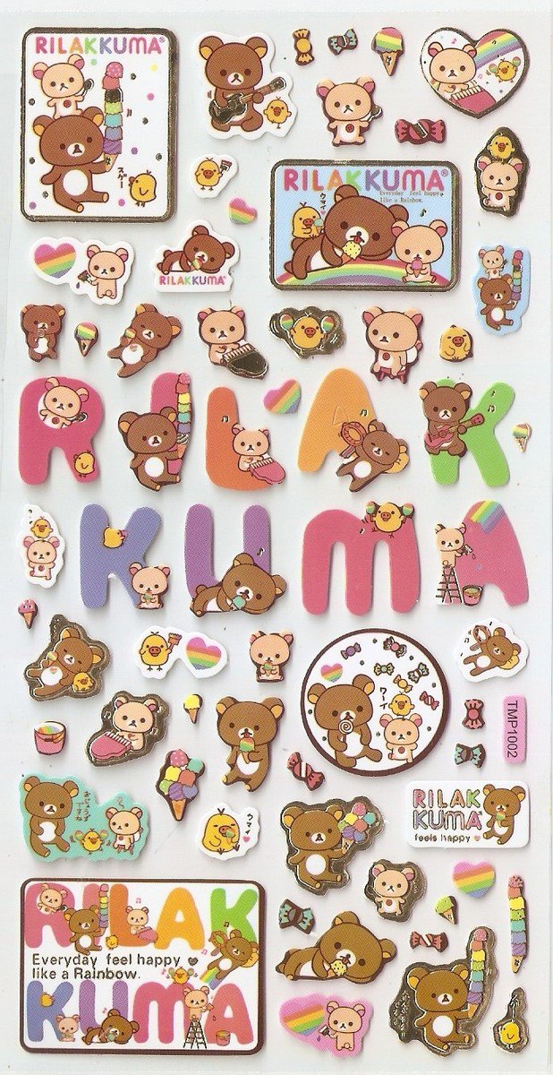 TMP1002 Bear Mini Bronzing Sticker FREE SHIPPING