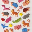 OK024d Animal Cute Mini Puffy Sticker FREE SHIPPING