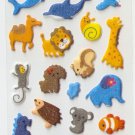 OK024b Fish & Animal Cute Mini Puffy Sticker FREE SHIPPING