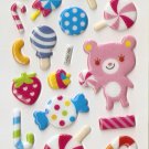 OK051c Sweet Mini Puffy Sticker FREE SHIPPING
