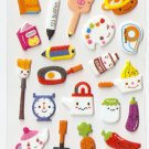 OK025e Geometri Mini Puffy Sticker FREE SHIPPING
