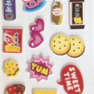 OK049d Donut Food Mini Puffy Sticker FREE SHIPPING