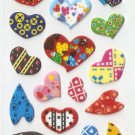 MP009 Heart Mini Puffy Sticker FREE SHIPPING