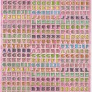 C035 Letter Alphabet Removable A4 Sticker