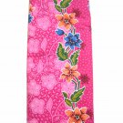 0012  Pink Batik Sarong Daun Dewa Batik Sarong Floral Beach Cover-up Wrap Pareo
