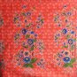 0012 Red Batik Sarong Daun Dewa Batik Sarong Floral Beach Cover-up Wrap Pareo