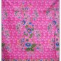 0012  Pink Batik Sarong Daun Dewa Batik Sarong Floral Beach Cover-up Wrap Pareo