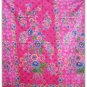 0012  Pink Batik Sarong Daun Dewa Batik Sarong Floral Beach Cover-up Wrap Pareo