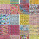 PROMO 30sheets A4 Multipurpose PVC Laser Sticker Letter Alphabets Craft Making