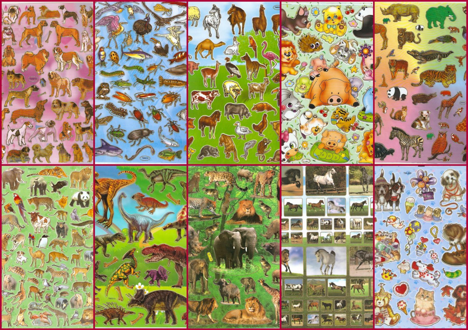 PROMO 30sheets A4 Multipurpose PVC Laser Sticker Animal Butterfly Fish