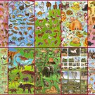 PROMO 30sheets A4 Multipurpose PVC Laser Sticker Animal Butterfly Fish