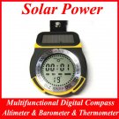 Solar Power Multifunctional Digital Compass & Altimeter & Barometer & Thermometer