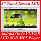 Google Android Smart Onda VX590R 6" Touch Screen LCD 1080P 8GB MP3 MP4 MP5 Player