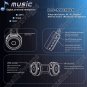 Digital Wireless Headphone FM SD/TF Stero Music  blue