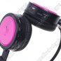 Digital Wireless Headphone FM SD/TF Stero Music  pink