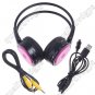 Digital Wireless Headphone FM SD/TF Stero Music  pink