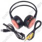 Digital Wireless Headphone FM SD/TF Stero Music  orange