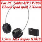 3.5mm Jack Rapoo H3010 Wireless Headphones For PC Tablet MP3 Ebook ipad ipad 2 Xoom P1000