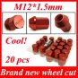 20pcs Racing Wheel Lug Nut Kit Sets 12 x 1.5 mm Screw Red