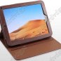 360 degree Rotary brown Genuine Leather Case For HP Touchpad Tablet