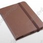 360 degree Rotary brown Genuine Leather Case For HP Touchpad Tablet