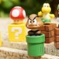 Lot 5pcs Super Mario Bros LUIGI MARIO Figure Toy with Collectors Iron Box
