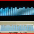 EA40STK451-BL Sound music Activated Car Stickers Equalizer Glow Blue Light  45*11CM