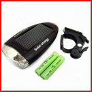 BO-BIKE10 Super Bright LED Solar Energy Charging Cycling Bike Bicycle Front Head Lamp Light