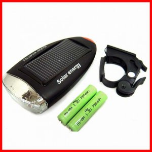 BO-BIKE10 Super Bright LED Solar Energy Charging Cycling Bike Bicycle Front Head Lamp Light