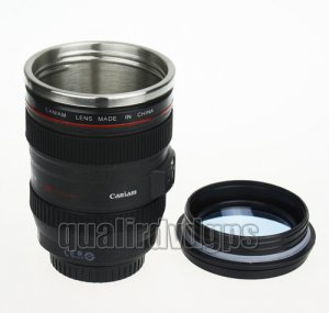 BH-NKBZ06 1:1imitation Canon Coffee Stainless Steel Drinking Cup Mug For Canon 24-105mm
