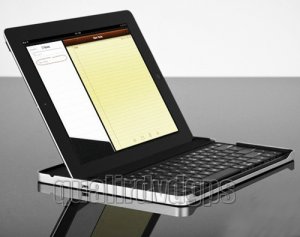 AD-EDAI73 Thin Light Aluminum Alloy Wireless Bluetooth Keyboard Case for Apple iPad 2
