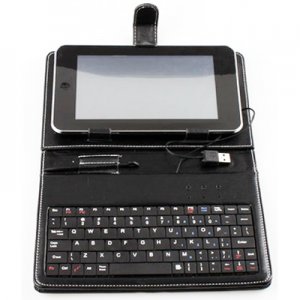 AD-GCPD22-8C USB 2.0 8.9"Leather Housing Faceplate Case+Keyboard+USB For APad EPad MID