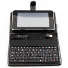 AD-GCPD22-7C USB 2.0 Jack 7"Leather Housing Faceplate Case+Keyboard+USB For APad EPad MID