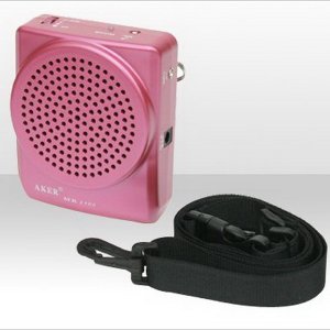 CH-SOUE02-PK Portable Waistband Voice Amplifier AKER MR2100 Micropho 12W Pink