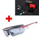 BO-GLAS05 New Cycling Bike Bicycle Sports Sunglasses Glasses With 5 Lens