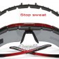 BO-GLAS12 Cycling Wrap Running Outdoor Sports Sunglasses Multi Sport Glasses Exchangeable 5 Lenses