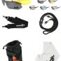 BO-GLAS12 Cycling Wrap Running Outdoor Sports Sunglasses Multi Sport Glasses Exchangeable 5 Lenses
