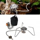 BO-TOOL22 Portable and Foldable Outdoor Camping Steel Stove with Carrying Case Great for Hiking