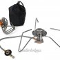 BO-TOOL22 Portable and Foldable Outdoor Camping Steel Stove with Carrying Case Great for Hiking