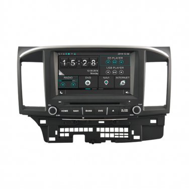 QL-LAC345 Capactive 3G WIFI IPOD DVD Autoradio GPS Satnav Stereo for Mitsubishi lancer
