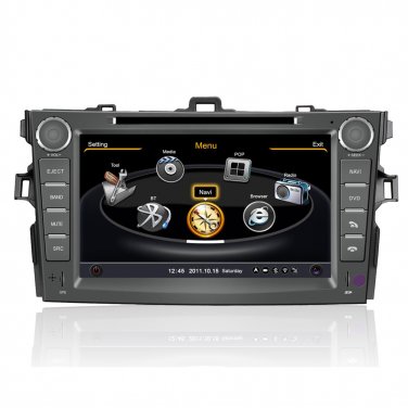 QL-CRL712 3G WIFI Ipod Auto Radio GPS SatNav Stereo DVD FOR Toyota Corolla Auris 07-13