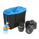 HE-XJND44-BL Shockproof Padded Foldable Camera Bag Insert Protective Case for SONY Canon Fuji