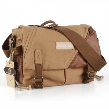 HV-DFXJ26 Koolertron Canvas DSLR Large Camera Bag Messenger Shoulder Bag for Canon Nikon