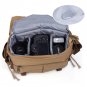 HV-DFXJ26 Koolertron Canvas DSLR Large Camera Bag Messenger Shoulder Bag for Canon Nikon