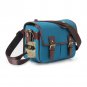 AS-WFPU85-BL Koolertron PU Leather DSLR Camera Bag Messenger Shoulder Bag for Canon Nikon